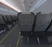 Pegasus Airlines Airbus A320neo seat maps 360 panorama view