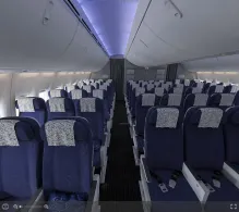Air China Boeing 747-8 seat maps 360 panorama view