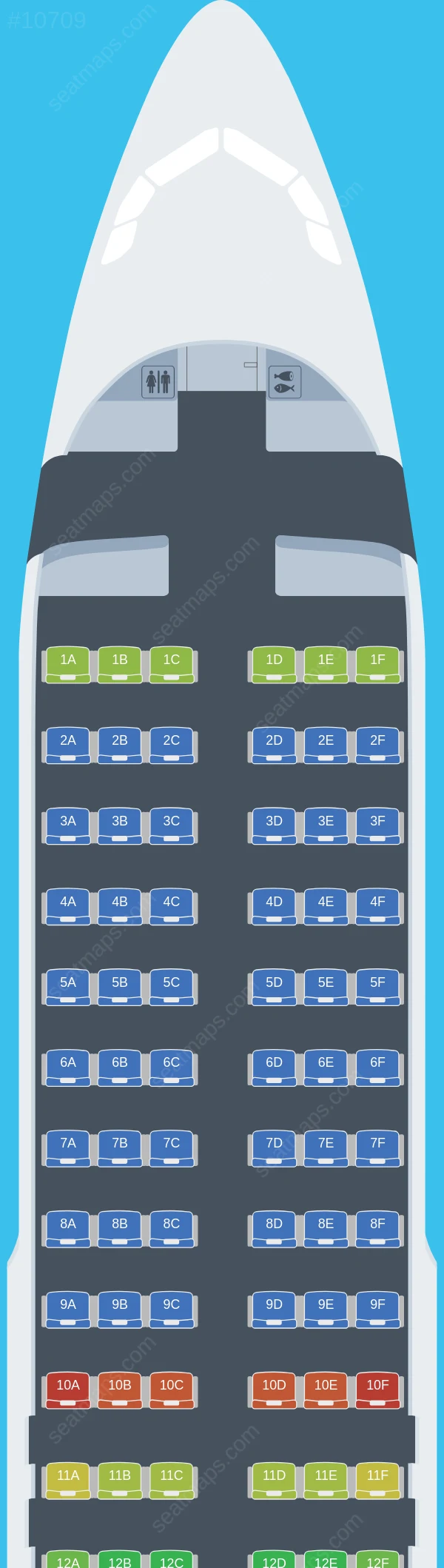 Eurowings Airbus A320neo seatmap preview