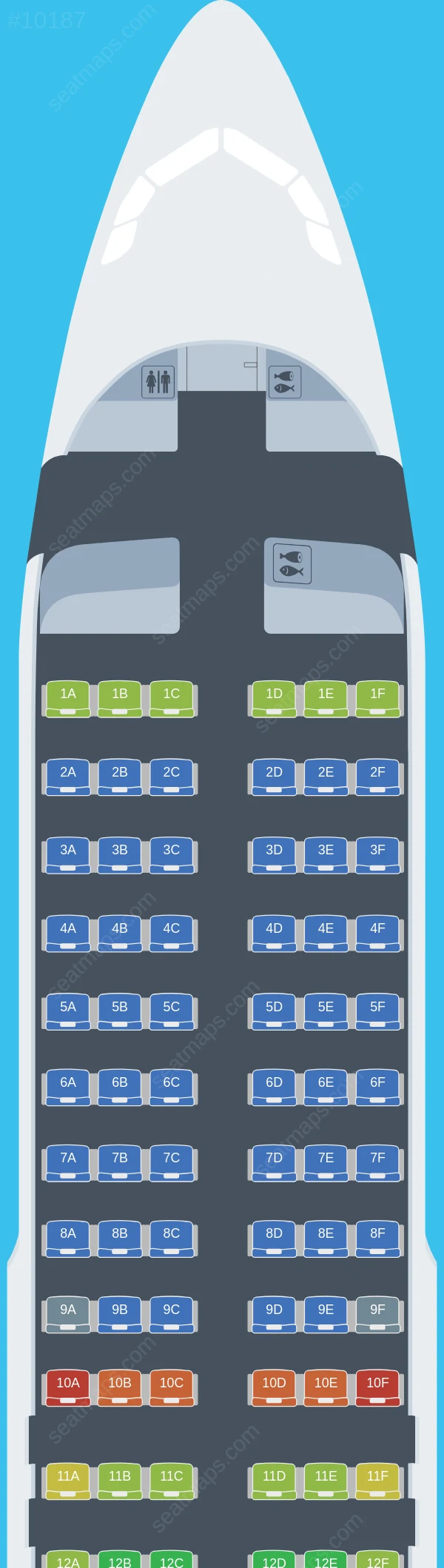 Swiss Airbus A320neo seatmap preview