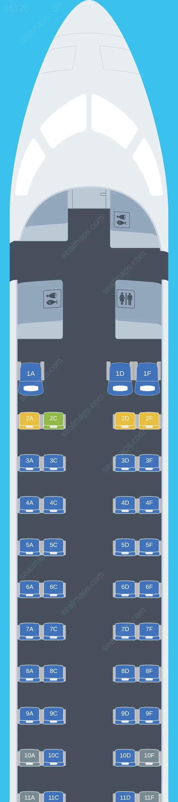 China Express Airlines Bombardier CRJ900 ER seatmap preview