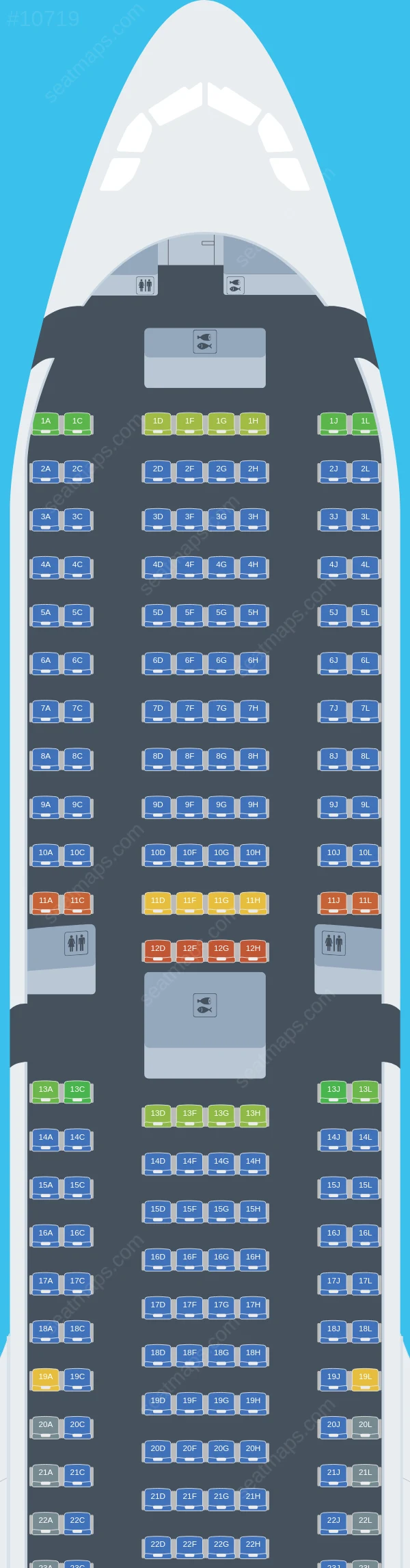 Iberojet Airbus A330-900neo seatmap preview