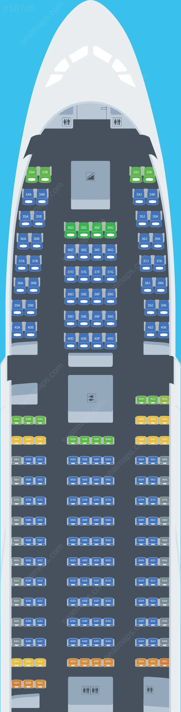 Emirates Airbus A380-800 V.1 seatmap preview