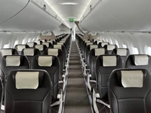 Seat map of Swiss Airbus A220-100 aircraft