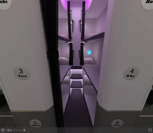 Air New Zealand Boeing 787-9 seat maps 360 panorama view