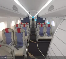 LOT Polish Airlines Embraer E170 seat maps 360 panorama view