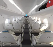 LOT Polish Airlines Embraer E170 seat maps 360 panorama view