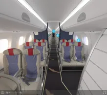 LOT Polish Airlines Embraer E170 V.1 seat maps 360 panorama view