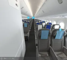 IndiGo Boeing 787-9 seat maps 360 panorama view