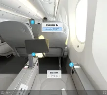 IndiGo Boeing 787-9 seat maps 360 panorama view