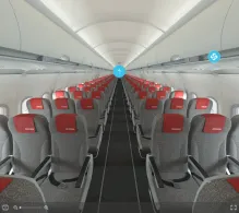 Air Arabia Airbus A320-200 seat maps 360 panorama view