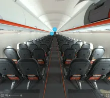 easyJet Europe Airbus A320neo seat maps 360 panorama view