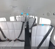 Azul Brazilian Airlines Cessna 208B Grand Caravan seat maps 360 panorama view