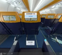 Ryanair Boeing 737 MAX 8-200 seat maps 360 panorama view