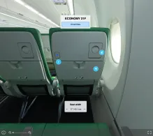 Transavia France Airbus A320neo seat maps 360 panorama view