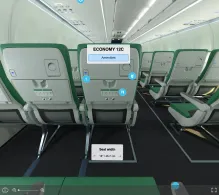 Transavia France Airbus A320neo seat maps 360 panorama view