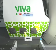 Viva Airbus A320neo seat maps 360 panorama view