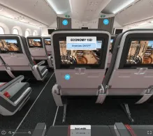 Turkish Airlines Boeing 787-9 seat maps 360 panorama view