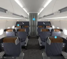 American Airlines Airbus A319-100 V.2 seat maps 360 panorama view