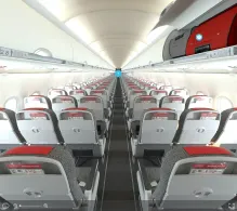 Air Arabia Dammam Airbus A320-200 seat maps 360 panorama view