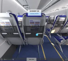IndiGo ATR 72-600 seat maps 360 panorama view