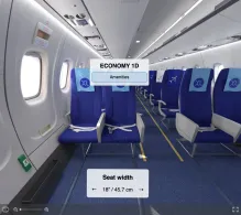 IndiGo ATR 72-600 seat maps 360 panorama view