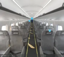 Azul Brazilian Airlines ATR 72-600 seat maps 360 panorama view