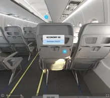 Azul Brazilian Airlines ATR 72-600 seat maps 360 panorama view