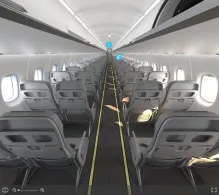 Azul Brazilian Airlines ATR 72-600 seat maps 360 panorama view