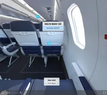 Delta Bombardier CRJ900 V.1 seat maps 360 panorama view
