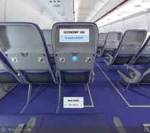 Wizz Air Airbus A321neo seat maps 360 panorama view