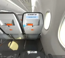 SkyUp Airlines Boeing 737-800 seat maps 360 panorama view