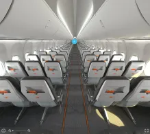 SkyUp Airlines Boeing 737-800 seat maps 360 panorama view