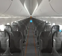 SkyUp Airlines Boeing 737-800 seat maps 360 panorama view