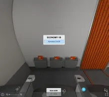 SkyUp Airlines Boeing 737-800 seat maps 360 panorama view