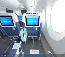 French Bee Airbus A350-1000 seat maps 360 panorama view