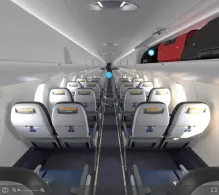 United Bombardier CRJ700 seat maps 360 panorama view