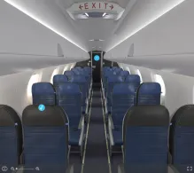 United Bombardier CRJ700 seat maps 360 panorama view