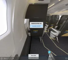 American Airlines Bombardier CRJ700 V.1 seat maps 360 panorama view