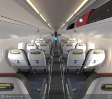American Airlines Bombardier CRJ700 V.1 seat maps 360 panorama view