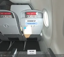 Air Arabia Airbus A320-200 V.1 seat maps 360 panorama view