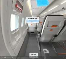 SkyUp MT Boeing 737-700 seat maps 360 panorama view