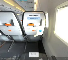 SkyUp MT Boeing 737-700 seat maps 360 panorama view
