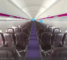 Wizz Air Airbus A320-200 V.2 seat maps 360 panorama view