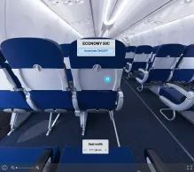 China Eastern Boeing 737-800 V.2 seat maps 360 panorama view