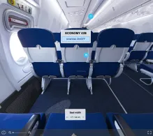 China Eastern Boeing 737-800 V.2 seat maps 360 panorama view