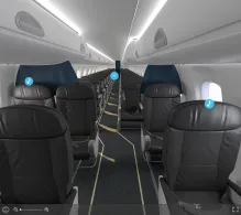 United Embraer E170 V.1 seat maps 360 panorama view