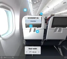 IndiGo Boeing 777-300 ER V.1 seat maps 360 panorama view