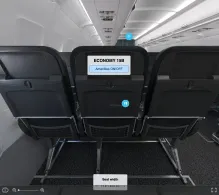 Air Serbia Airbus A320-200 V.1 seat maps 360 panorama view