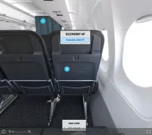 Air Serbia Airbus A320-200 V.1 seat maps 360 panorama view